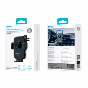 BWOO Automatic 15W Juhtmevaba Laadija Car Hoidja ZJ137