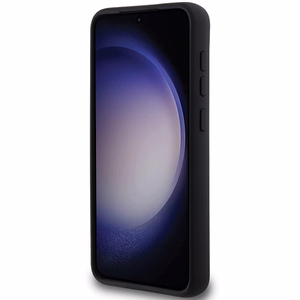 Karl Lagerfeld Silicone Karl&Choupette Metal Pin ümbris jaoks Samsung Galaxy S24+ - must