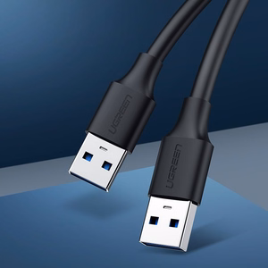Ugreen kaabel USB 2.0 (pistik) - USB 2.0 (pistik) 1 m must (US128 10309)