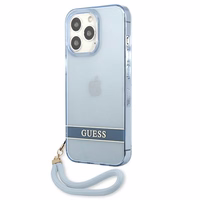 Guess GUHCP13LHTSGSB iPhone 13 Pro / 13 6,1 "sinine / sinine hardcase Translucent Stap