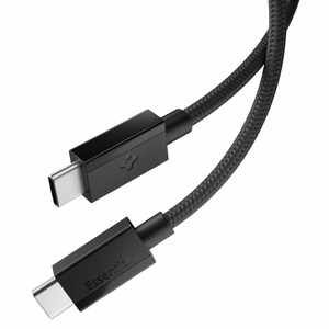 Spigen Essential EB6015CC USB-C kaabel, 60 W, 150 cm – must