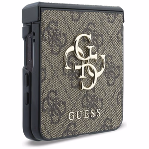 Pruun Guess Big 4G Logo ümbris Samsung Galaxy Z Flip8 telefonile