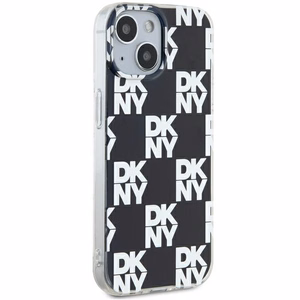 DKNY IML Checkered Mono Pattern ümbris jaoks iPhone 15 Plus / 14 Plus - must