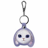 Nimmy Big Eyed Pet 2.0 Rabbit 3-in-1 Phone Bag + Wallet + Tracker Ümbris - Lilla