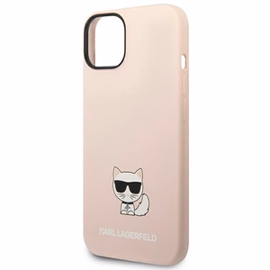 Karl Lagerfeld KLHCP14MSLCTPI iPhone 14 Plus 6.7 "hardcase light roosa / light roosa Silicone Choupette Body