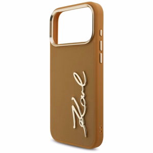 Karl Lagerfeld Karl Script Logo Ümbris jaoks iPhone 17 Pro Max - Brown