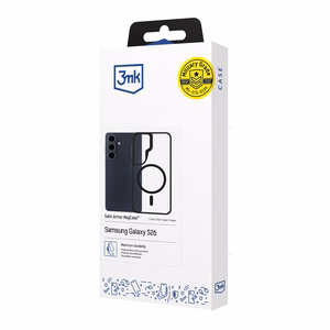 3mk Satin Armor MagCase for Samsung Galaxy S26 - läbipaistev must