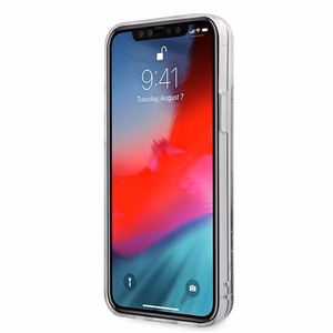 Guess GUHCP12LLG4GSI iPhone 12 Pro Max 6.7" hõbedane/hõbedane kõvakaaneline 4G Big Liquid Glitter