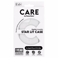 CARE by PanzerGlass Flagship Star Lit Ümbris iPhone 16 Pro Max 6.9" valge/valge MagSafe 1344