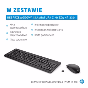 HP 230 juhtmevaba hiir + klaviatuur komplekt (EN)