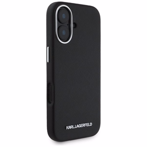 Karl Lagerfeld Saffiano Full Wrapped Elongated Metal Logo MagSafe Ümbris jaoks iPhone 16 - must