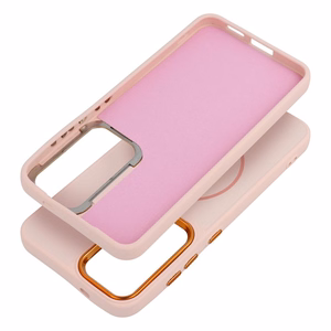 FRAME MAG COVER Ümbris compatible koos MagSafe jaoks SAMSUNG A56 powder roosa