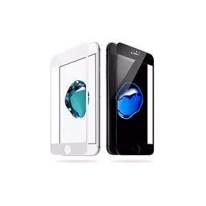 Закалённое стекло "5D Full Glue" Apple iPhone 6 Plus 6S Plus изогнутое белое bulk
