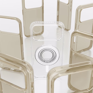AmazingThing Titan Pro Lens Ring Set ümbris mudelile iPhone 18 Pro, kaamerakaitsega ja magnetrõngaga, ühildub MagSafe'iga – värv: läbipaistev
