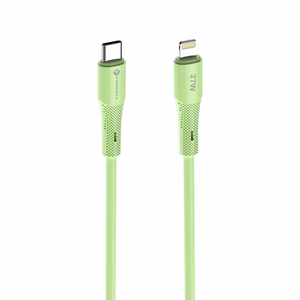 Kaabel USB C to Lightning Forcell F-Energy PD 3A 27W Silikoon 1 m C346 roheline
