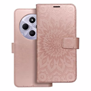 MEZZO Book ümbris jaoks XIAOMI Redmi 14C mandala rose kuldne