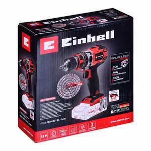 Einhell TE-CD 18/50 Li BL Solo – akutoitega harjadeta lööktrell, must-punane
