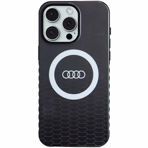 Audi IML Big Logo MagSafe чехол для iPhone 15 Pro Max - чёрный
