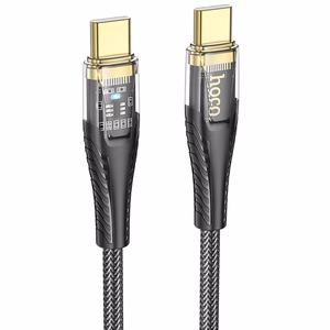 Kaabel USB C to USB C Hoco 3A 60W 1,2 m U121 must