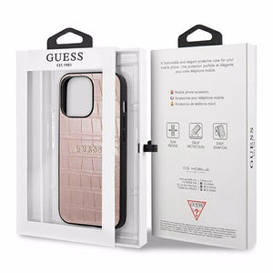 Guess Croco Strap Collection iPhone 13 Pro / 13 6.1" Ümbris - roosa