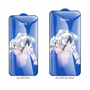 Karastatud klaas to iPhone 15 PRO Hoco HD 5D Guardian shield 10 pcs G14 must