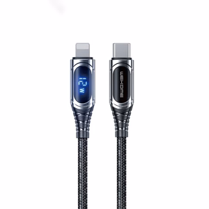WEKOME WDC-167 Sakin Series USB-C–Lightning laadimis- ja andmekaabel, 1 m, PD 20 W, Tarnish värvitoonis