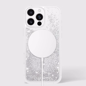 Case-Mate Waterfall MagSafe ümbris seadmele iPhone 16 Pro Max, hõbedane