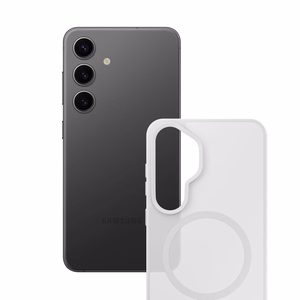 3mk Smoke MagCase Samsung Galaxy S25 jaoks valge-läbipaistev