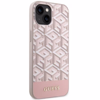 Guess GUHMP14SHGCFSEP iPhone 14 6.1" roosa/roosa hard ümbris GCube Stripes MagSafe