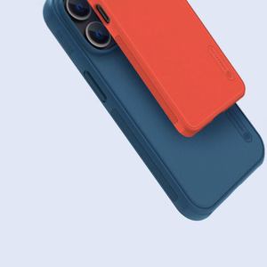 Nillkin Super Frosted Shield Pro ümbris iPhone 14 Pro tagaküljele sinine