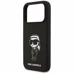 KARL LAGERFELD ümbris jaoks IPHONE 17 Pro compatible with MagSafe KLHMP17LSKIGROK (Silicone W/ KL Sketch & Logo) must