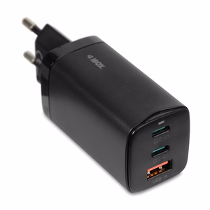 iBOX C-65 must, GaN 65W universaalne laadija