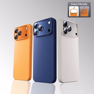 Karastatud klaas Tel Protect 95% AR+AF, täismetallist kaamerakaitse iPhone 17 Pro Max kaamerale, sinine (kaameraplokk)