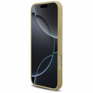 Guess Rhinestone Triangle Logo Ümbris jaoks iPhone 17 Pro Max - Kuldne