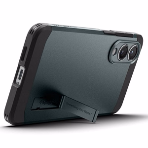 Чехол Spigen Tough Armor совместимый с MagSafe для Samsung S25 Edge abyss green