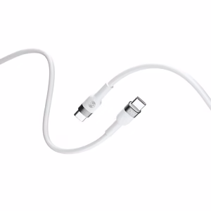 Forever Paindlik kaabel USB-C - USB-C 1,0 m 60W valge