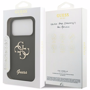 GUESS ümbris jaoks IPHONE 17 Pro GUHCP17LSC4GSMA (Silicone W/ Big 4G Script) khaki