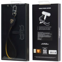 Uniwersalna smycz Lamborghini D1 Leather Handstrap żółty