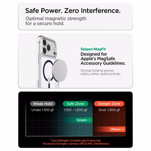 Spigen Ultra Hybrid MagSafe ümbris iPhone 18 Pro Max / 17 Pro Max jaoks, läbipaistev tumesinine