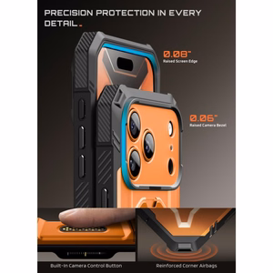 Supcase Grip Pro Mag MagSafe ümbris iPhone 18 Pro / 17 Pro – oranž