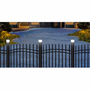 GreenBlue GB128 – 100×100 mm päikesetoitega LED-aiapostivalgusti hämarusanduriga