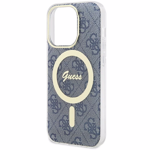 Guess IML 4G MagSafe ümbris jaoks iPhone 15 Pro - sinine