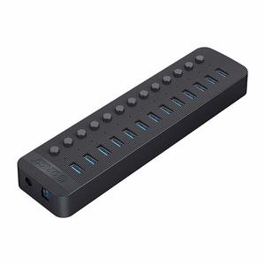 Orico CT2U3-13AB 13x USB-A 3.0 jaotur lülititega - must