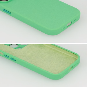 Tel Protect Lichi Soft Ümbris jaoks Iphone 12 mint