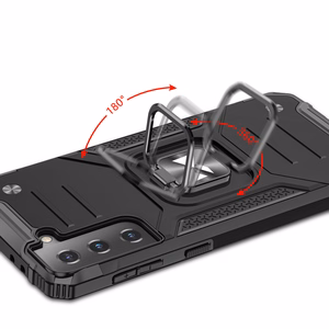 Wozinsky Ring Armor kõva hübriidümbrise ümbris + magnetiline hoidja Samsung Galaxy S22 sinine