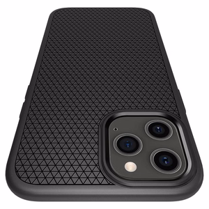 Spigen Liquid Air ümbris iPhone 12 / iPhone 12 Pro jaoks - matt must