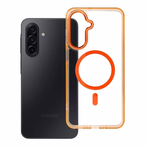 Чехол Samsung A17 Frame Clear Hybrid Mag Cover совместимый с MagSafe hermes оранжевый