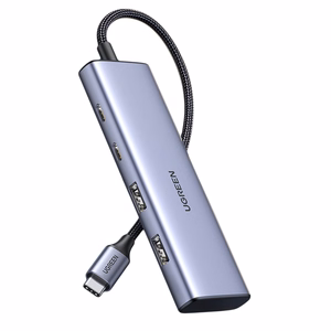 Ugreen CM473 jaotur USB-C - 2x USB-A / 2x USB-C 20cm - hall