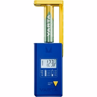 VARTA battery tester with digital display (AA, AAA, Type C, Type D, 9V, button) 893101111 sinine