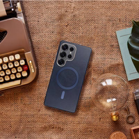 GENTLEMAN MAG COVER Ümbris compatible koos MagSafe jaoks SAMSUNG S25 ULTRA tumesinine sinine